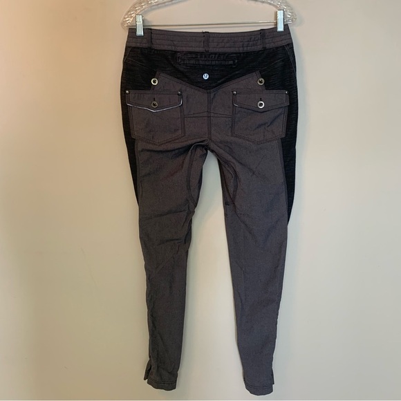 Lululemon Ride On Pants Black Fossil Grey 8 - Picture 5 of 12